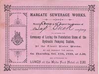 Ticket Sewerage Works 1889